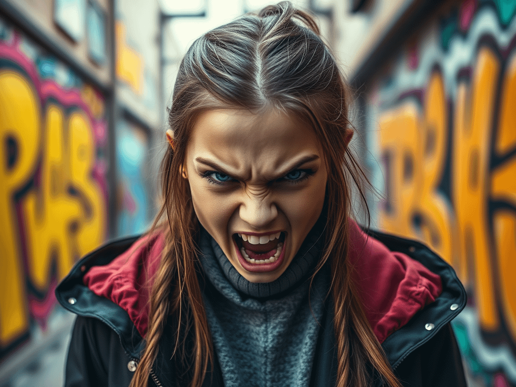 anger-teenage-modern-times An angry white teen shown yelling