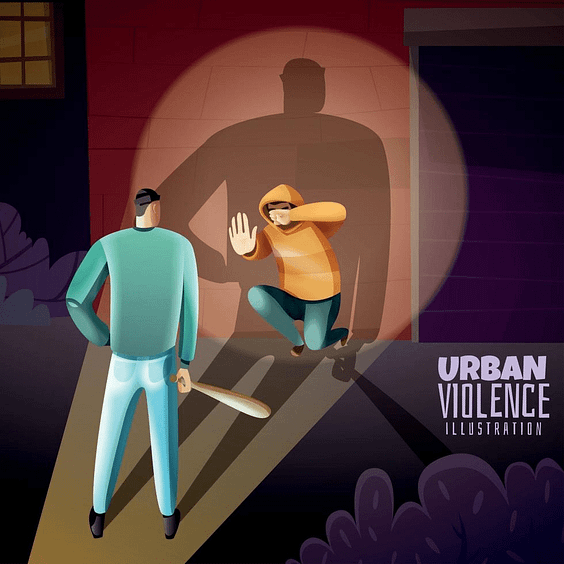 crime-violence-poster-illustration-vector