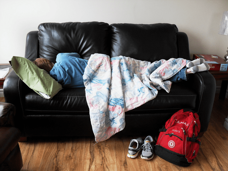 homeless couch surfing